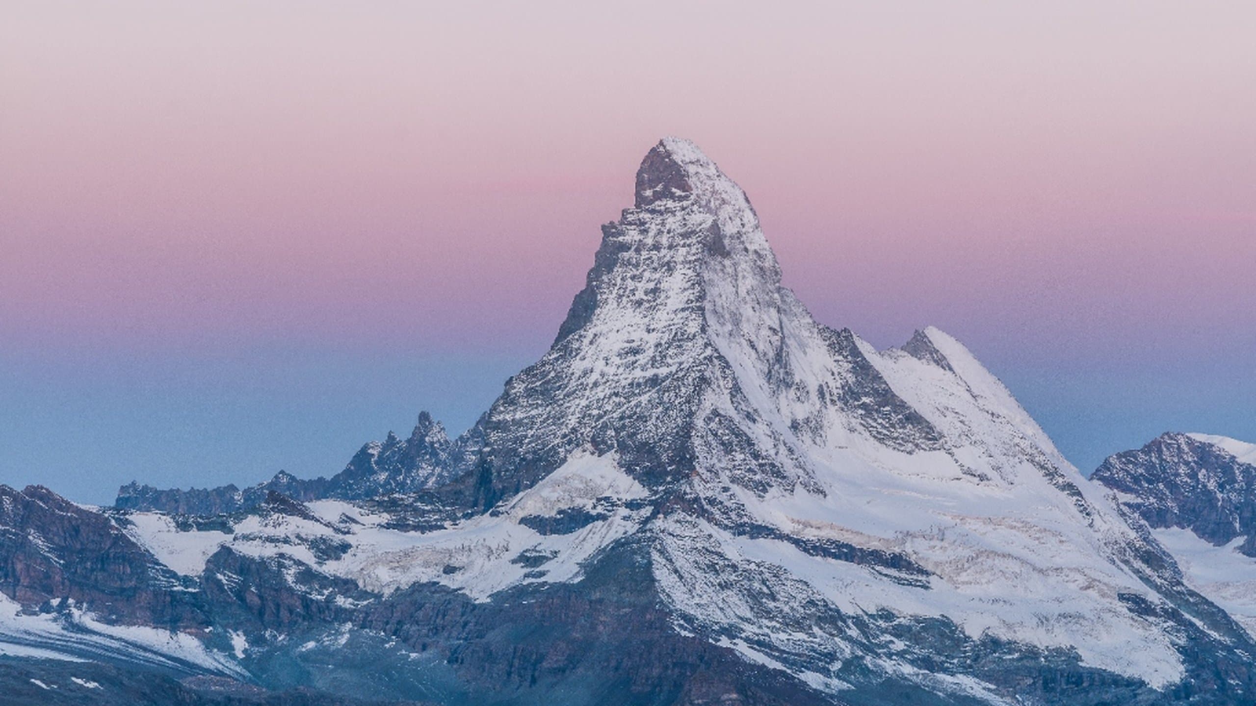 Matterhorn in pink twilight
